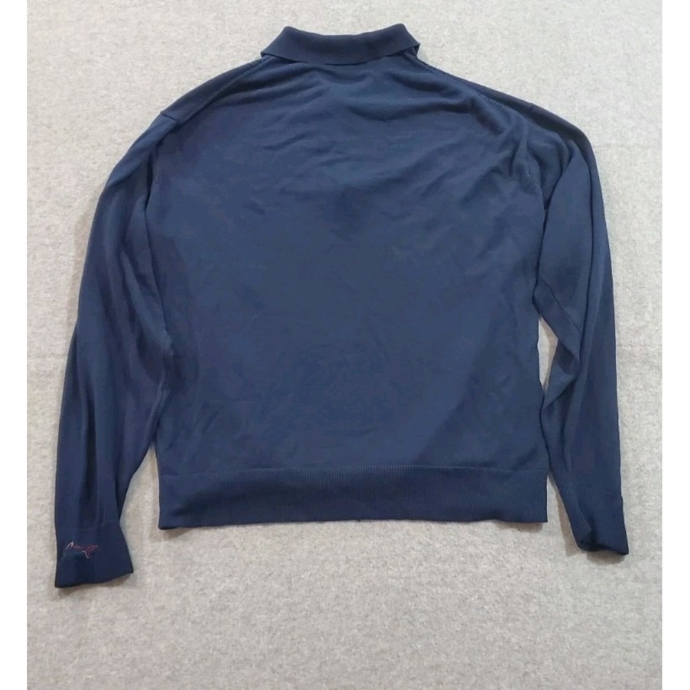 Greg Norman Collection Men's Silk Blend Blue Sweater Size L - Picture 2 of 5